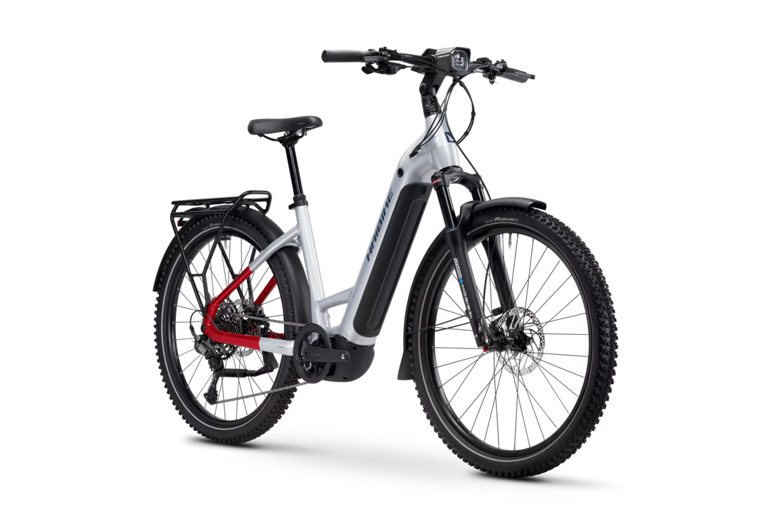 Haibike Trekking 7 Low Soft Grey 800wh 2025 Electric Hybrid Bike