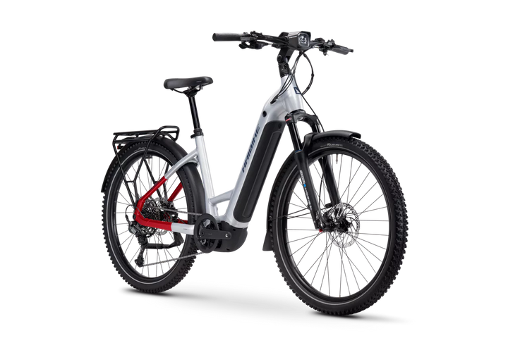 Haibike Trekking 7 Low Soft Grey 800wh 2025 Electric Hybrid Bike