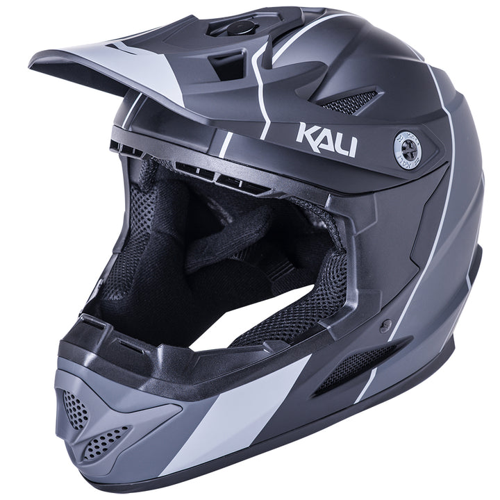 KALI Zoka Stripe Matt Black / Grey Full Face Helmet