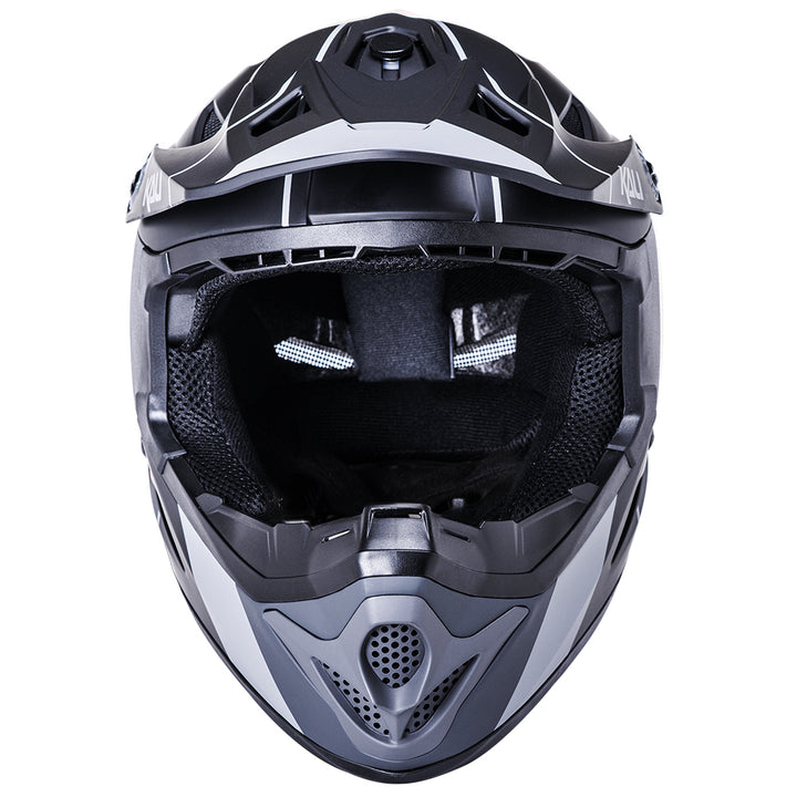 KALI Zoka Stripe Matt Black / Grey Full Face Helmet