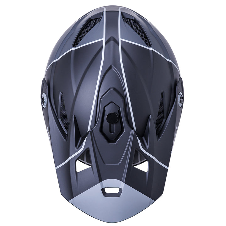 KALI Zoka Stripe Matt Black / Grey Full Face Helmet
