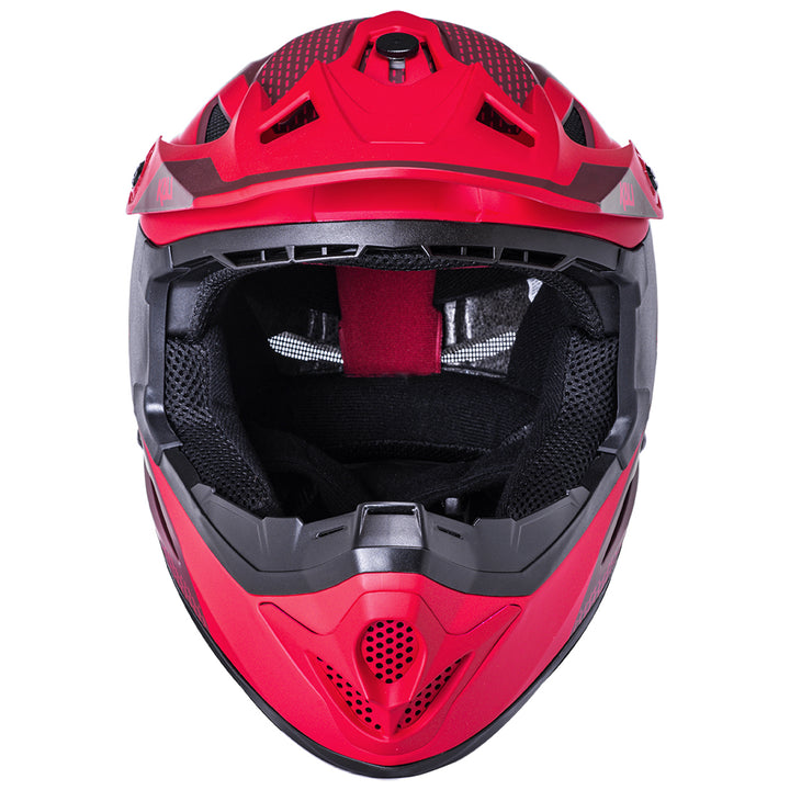 Kali Zoka Dash Mat Red/Burgundy Full Face Helmet
