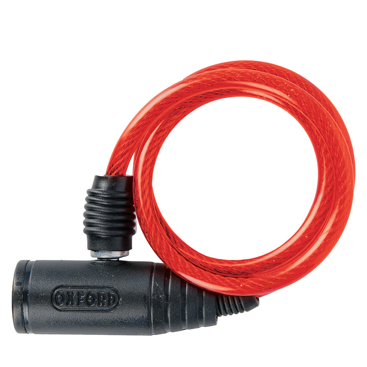 Oxford Bumper Cable Lock 6mm x 600mm Various Colours
