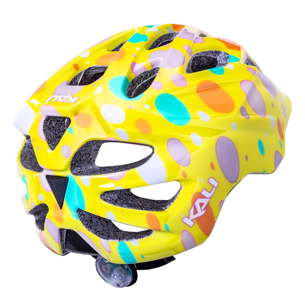 Kali Chakra Child Lighted Confetti Gloss Yellow Helmet
