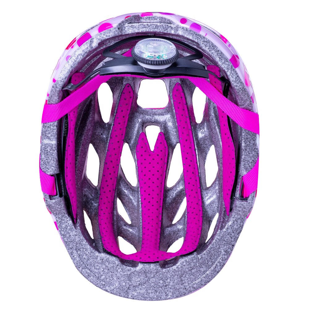 Kali Chakra Child Lighted Confetti Gloss Pink Helmet