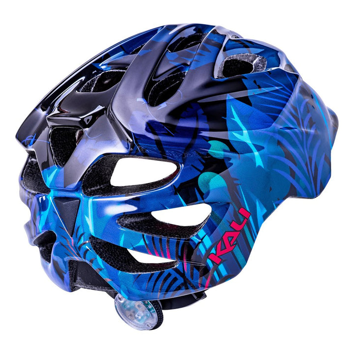 Kali Chakra Child Lighted Jungle Gloss Blue Helmet