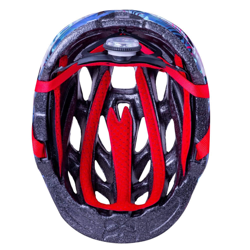 Kali Chakra Child Lighted Jungle Gloss Blue Helmet