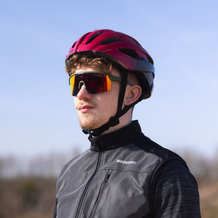 Oxford Pave Green Frame Orange Mirror Lens Sunglasses