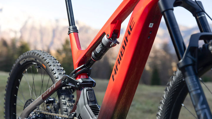 Haibike AllMtn CF 9 Red Carbon 800wh 2025 Electric Mountain Bike