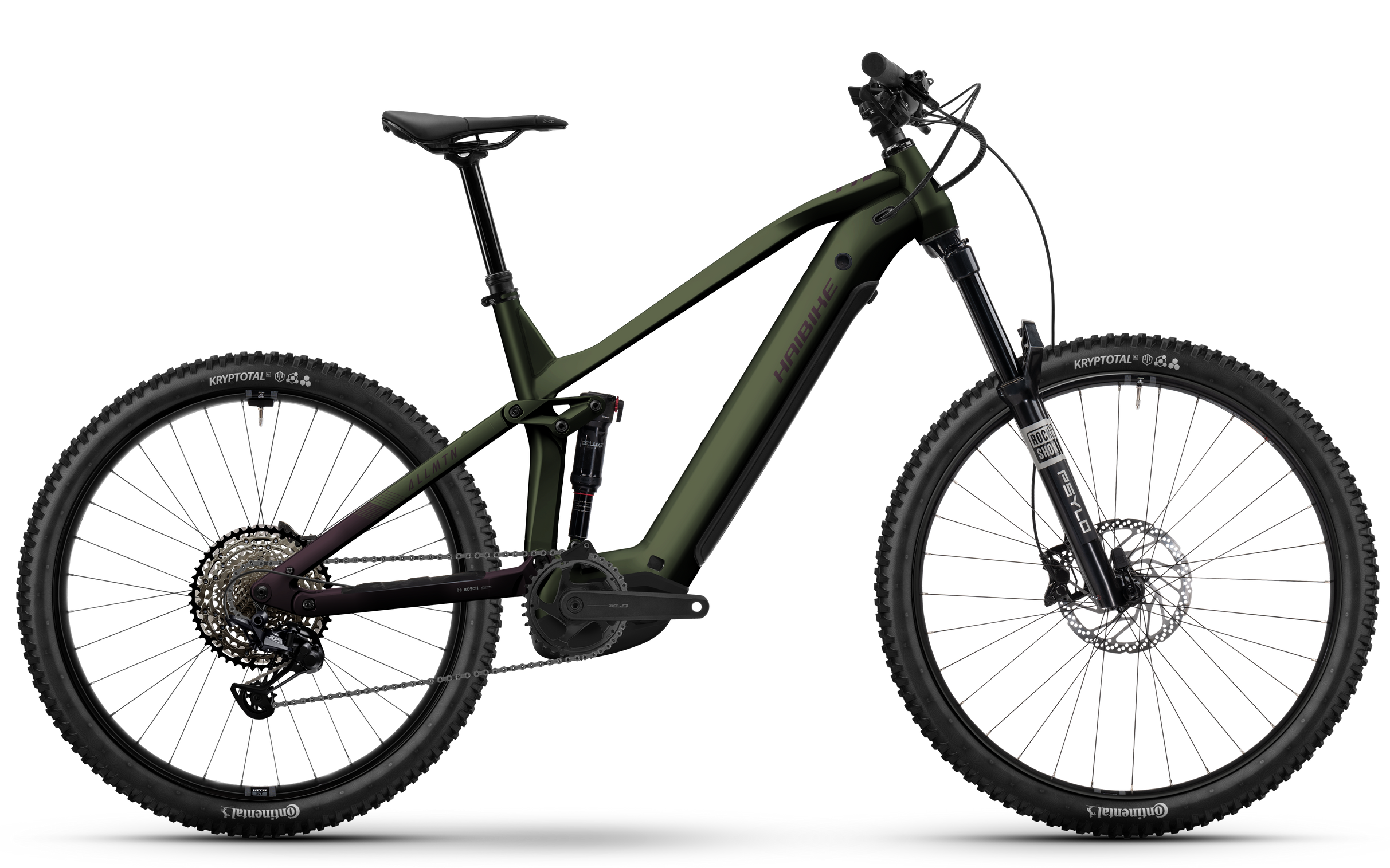 hai mountainbike Haibike AllMtn 6 Swamp Green 2026 Electric Mountain Bike – Les's Cycles