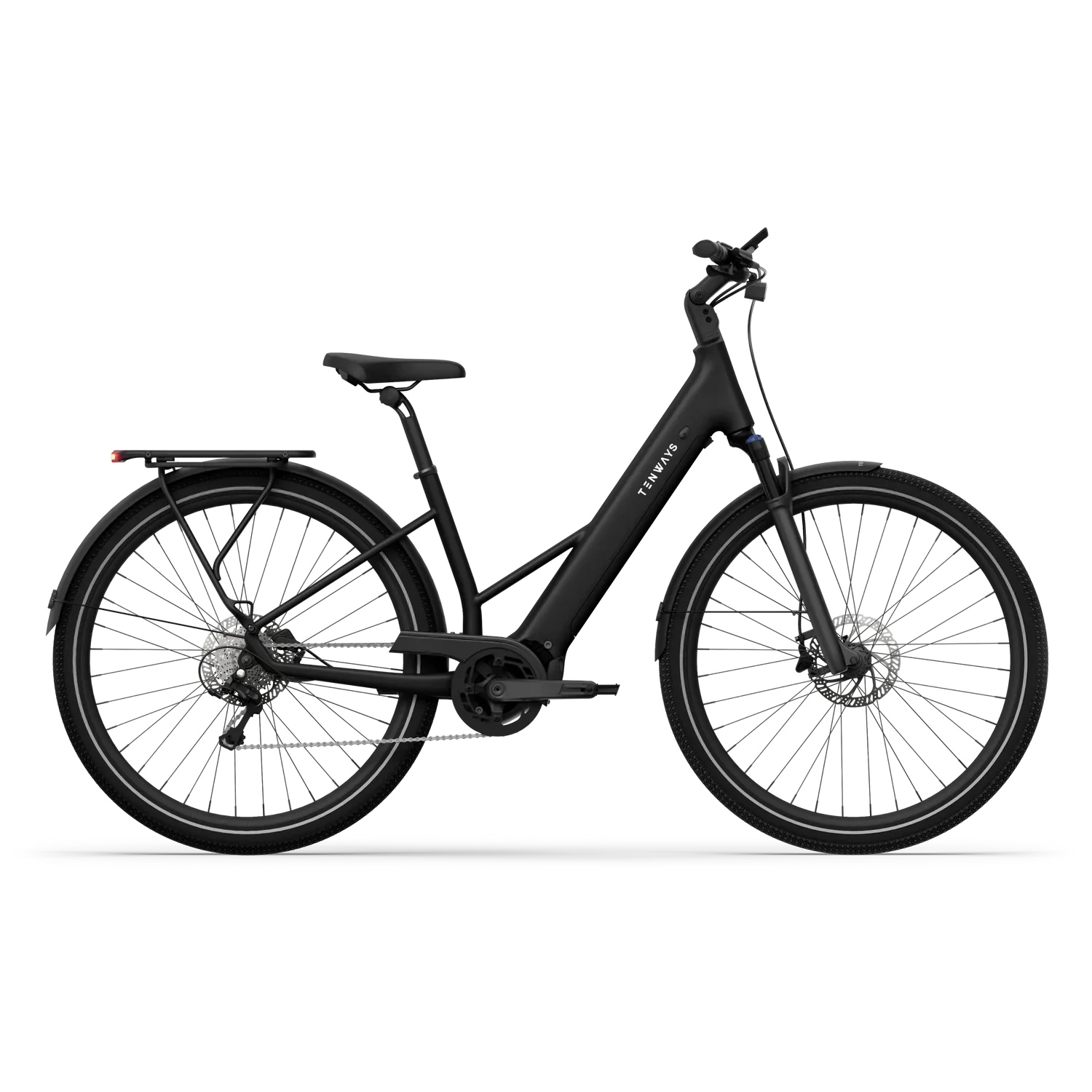 Tenways Ago Air Midnight Black 2025 Urban Trekking E-Bike – Les's