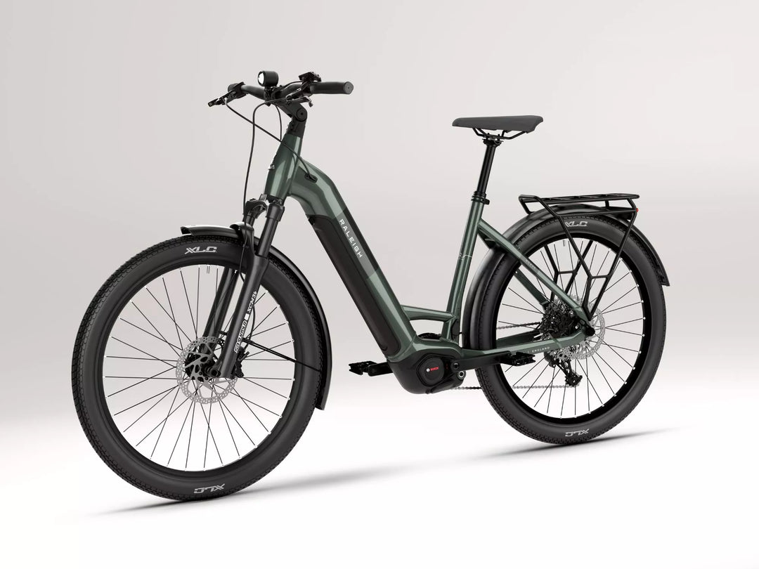 Raleigh Novus Plus Low Step Sherwood Green 2026 Hybrid Electric Bike