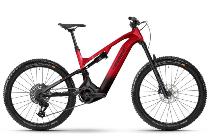 Haibike AllMtn CF 9 Red Carbon 800wh 2025 Electric Mountain Bike