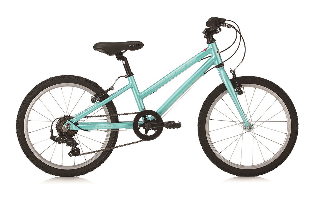 Python Elite Girls Aqua 20" Lightweight Mountain Bike - lescycles.co.uk