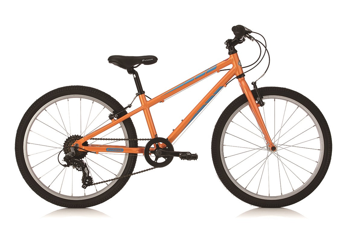 python fahrrad 24 zoll Python Elite Boys Orange 24" Lightweight Mountain Bike