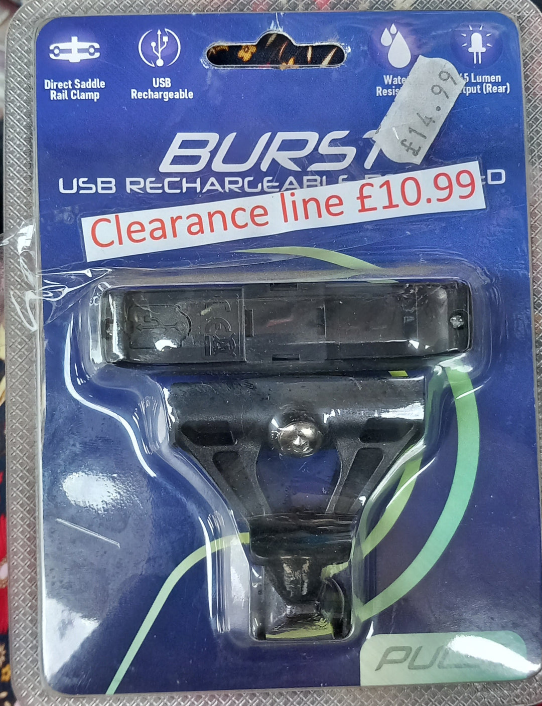 Pulse Burst USB Rechargeable Rear Light