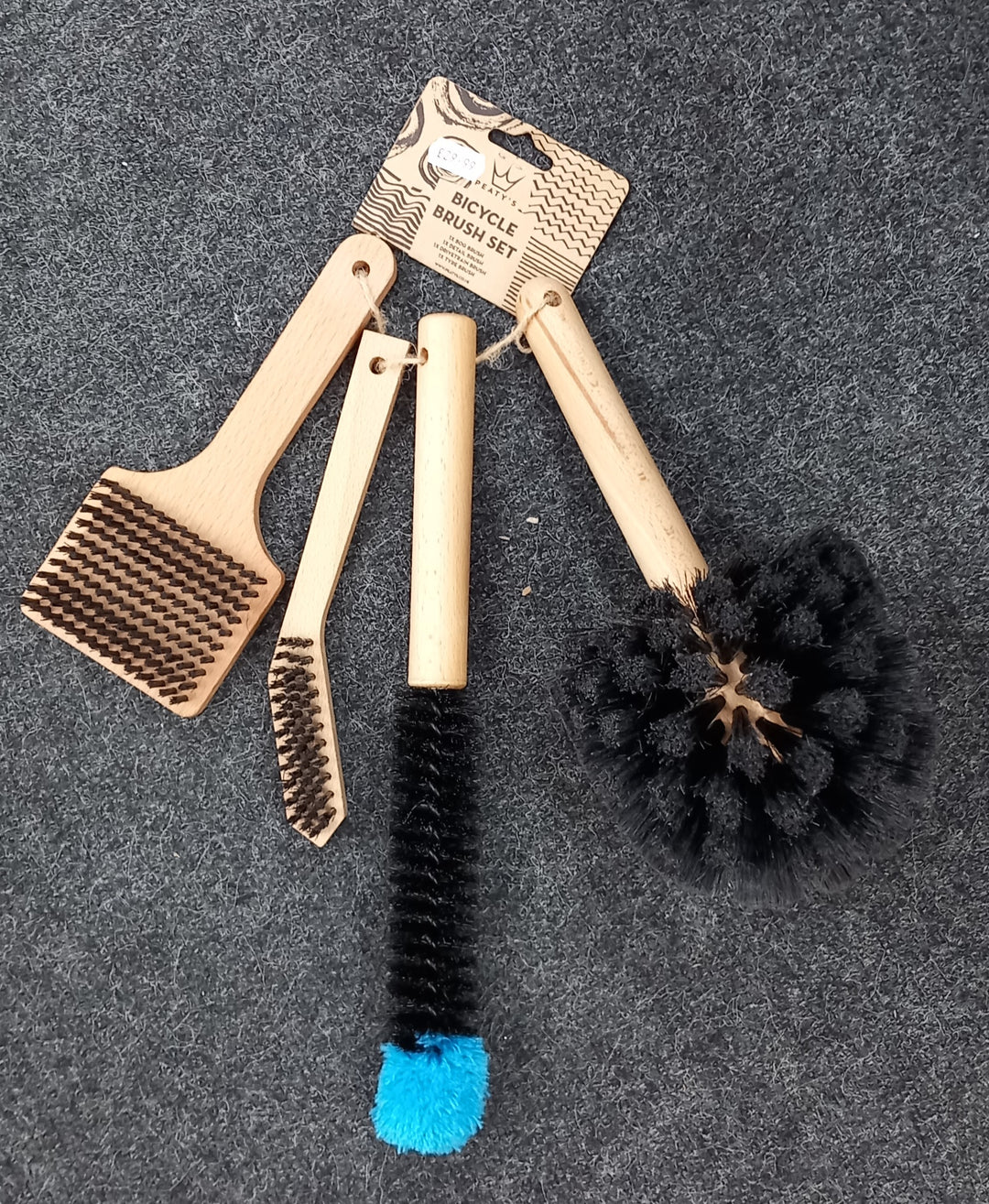 Peaty's bicycle brush set