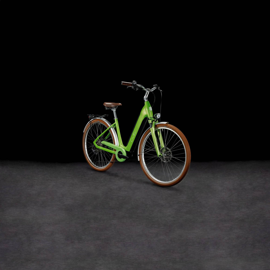 Cube Ella Ride Hybrid 500 Green 2023 Womens Electric Hybrid Bike