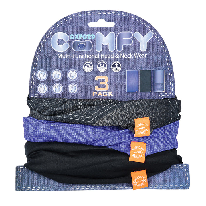 Oxford Comfy Jeans Edition 3 Pack Head Neck Wear