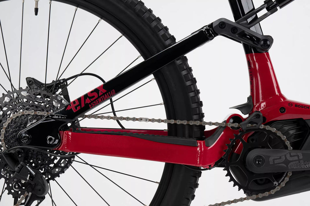 Ghost E-ASX 160 Red Full Suspension Electric Mountain Bike