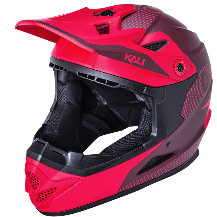 Kali Zoka Dash Mat Red/Burgundy Full Face Helmet