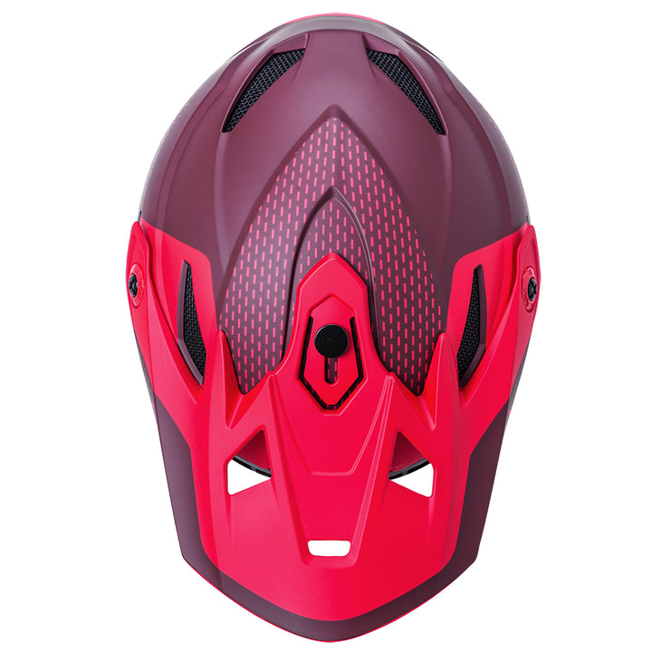 Kali Zoka Dash Mat Red/Burgundy Full Face Helmet