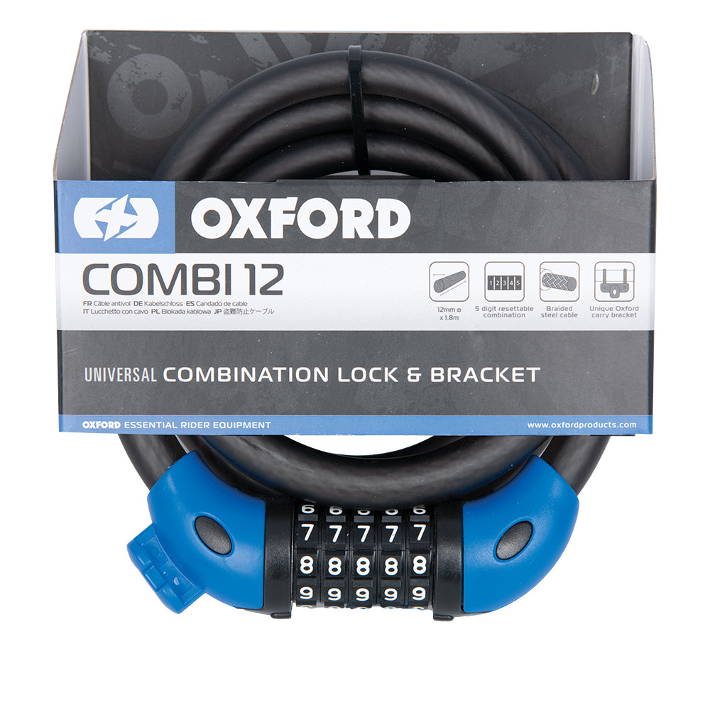 Oxford combination best sale bike lock