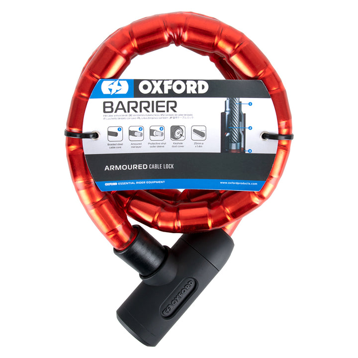 Oxford Barrier Armoured Cable 1.4mx25mm Various Colours