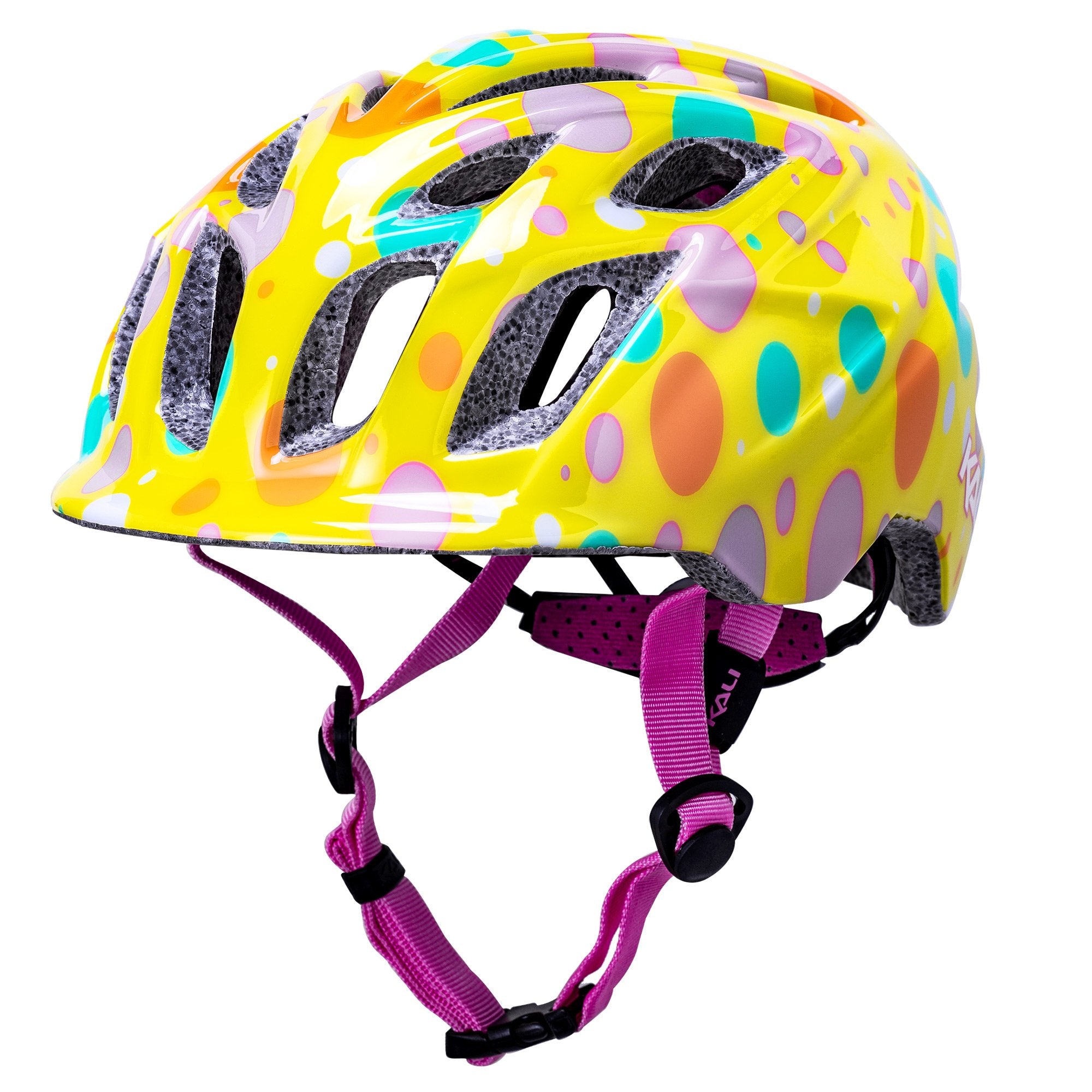 Kali Chakra Child Lighted Confetti Gloss Yellow Helmet