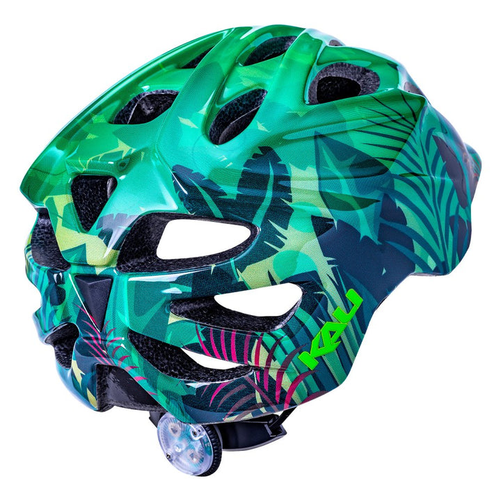Kali Chakra Lighted Jungle Gloss Green Kids Helmet