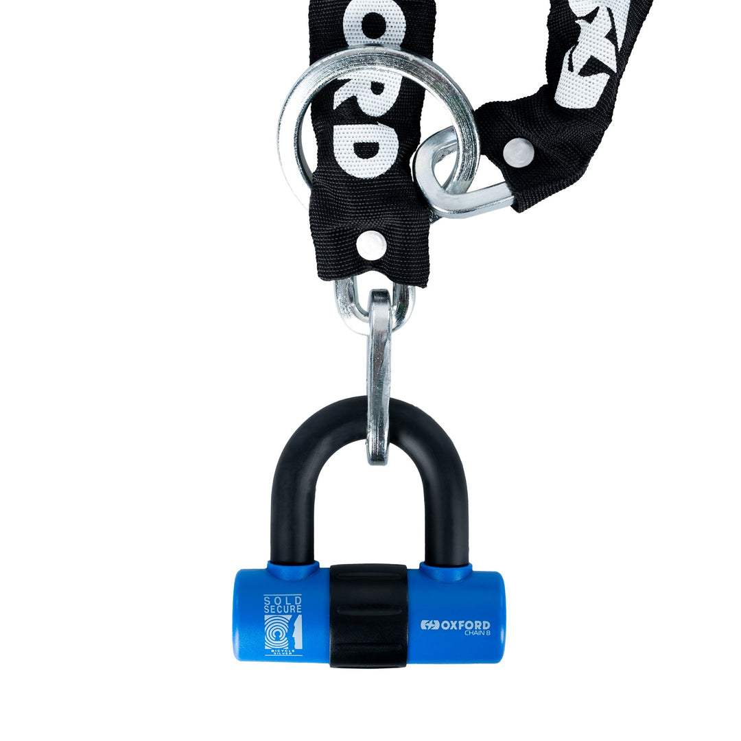 Oxford Chain 8 Chain Lock & Mini Shackle 8mm x 1000mm