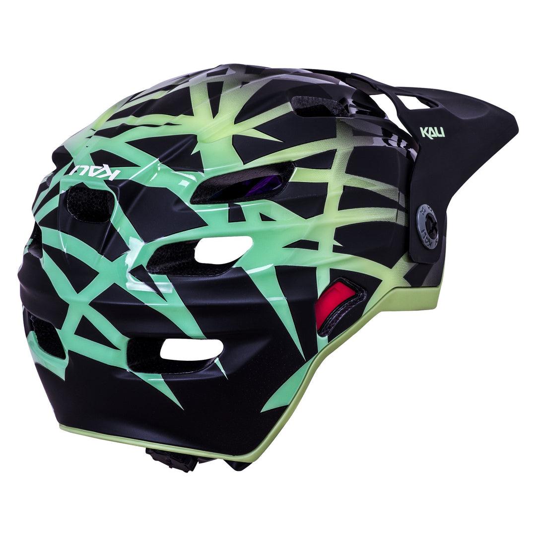 Kali Maya Child FF LTD Electrify Mat Black/Lime Detachable Kids Helmet