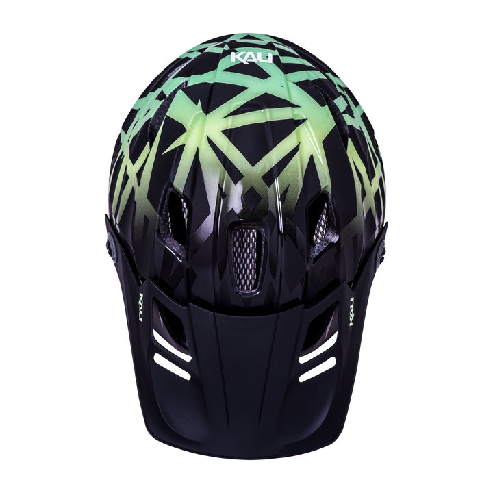 Kali Maya Child FF LTD Electrify Mat Black/Lime Detachable Kids Helmet