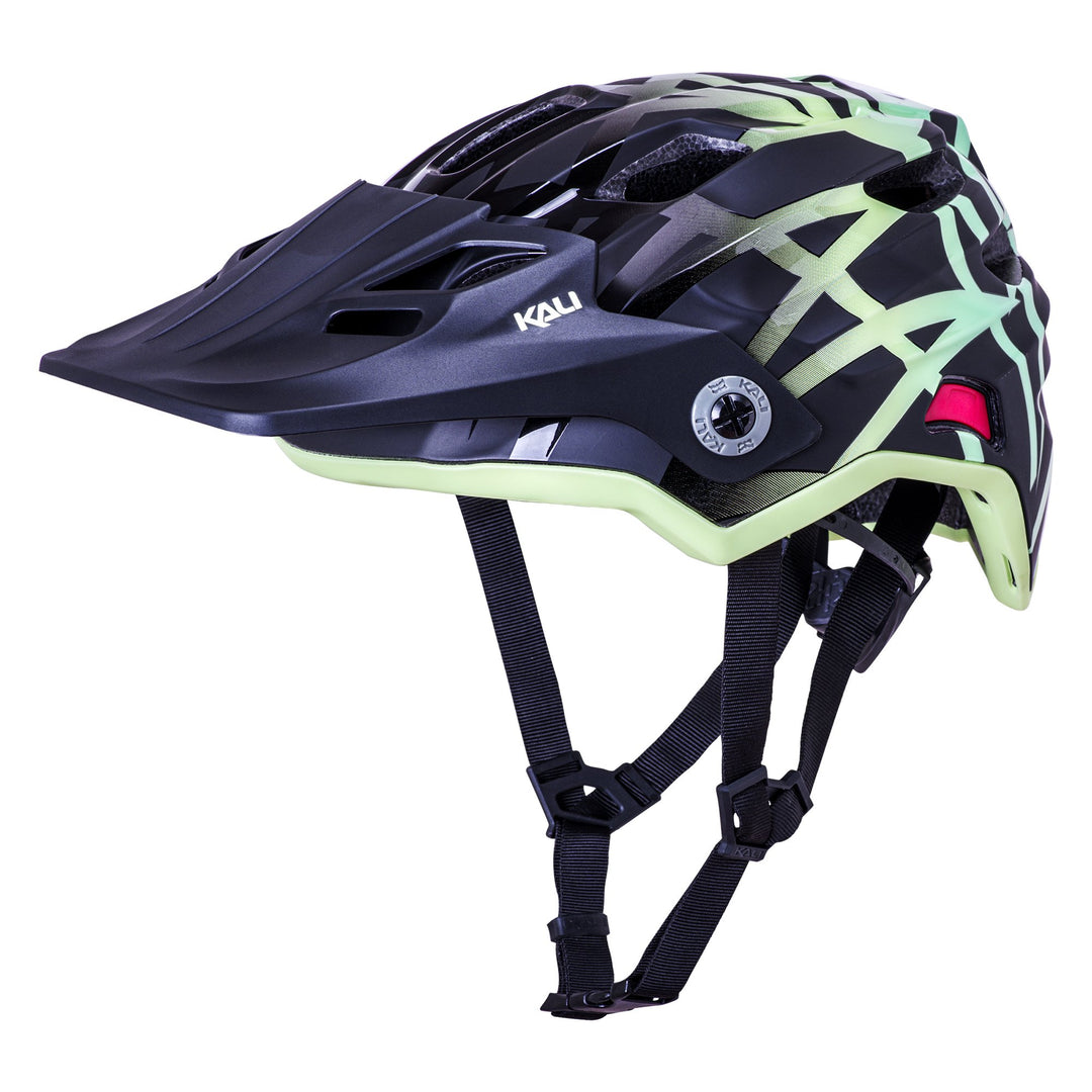 Kali Maya Child FF LTD Electrify Mat Black/Lime Detachable Kids Helmet