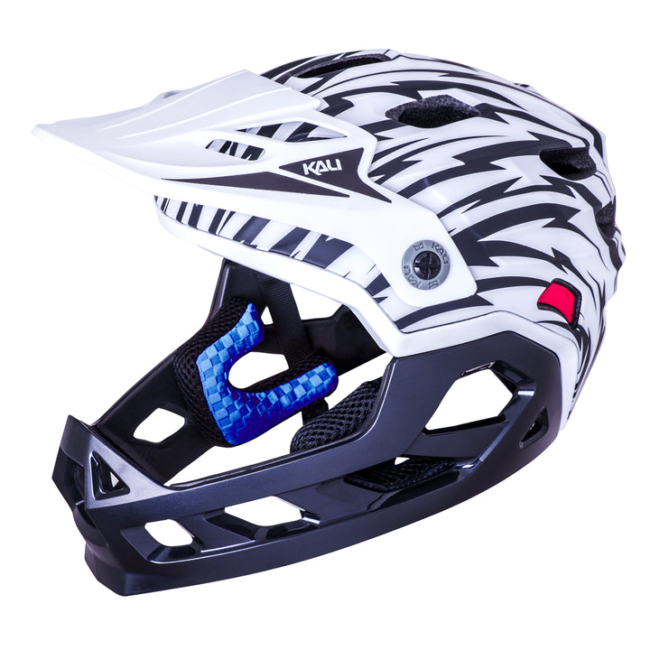 Kali Maya Child FF LTD Zolt Mat White/Black Detachable Kids Helmet