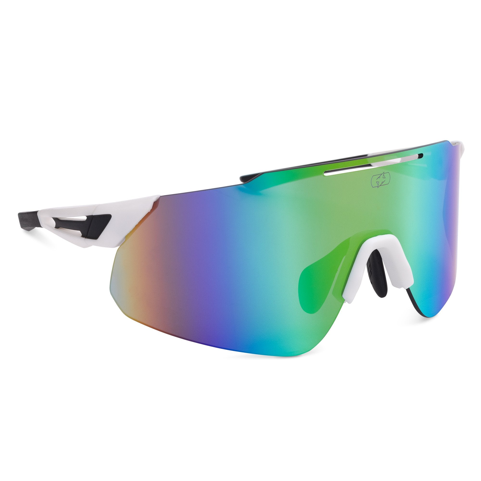 Oxford Corsa White Frame Rainbow Lens Sunglasses – Les's Cycles