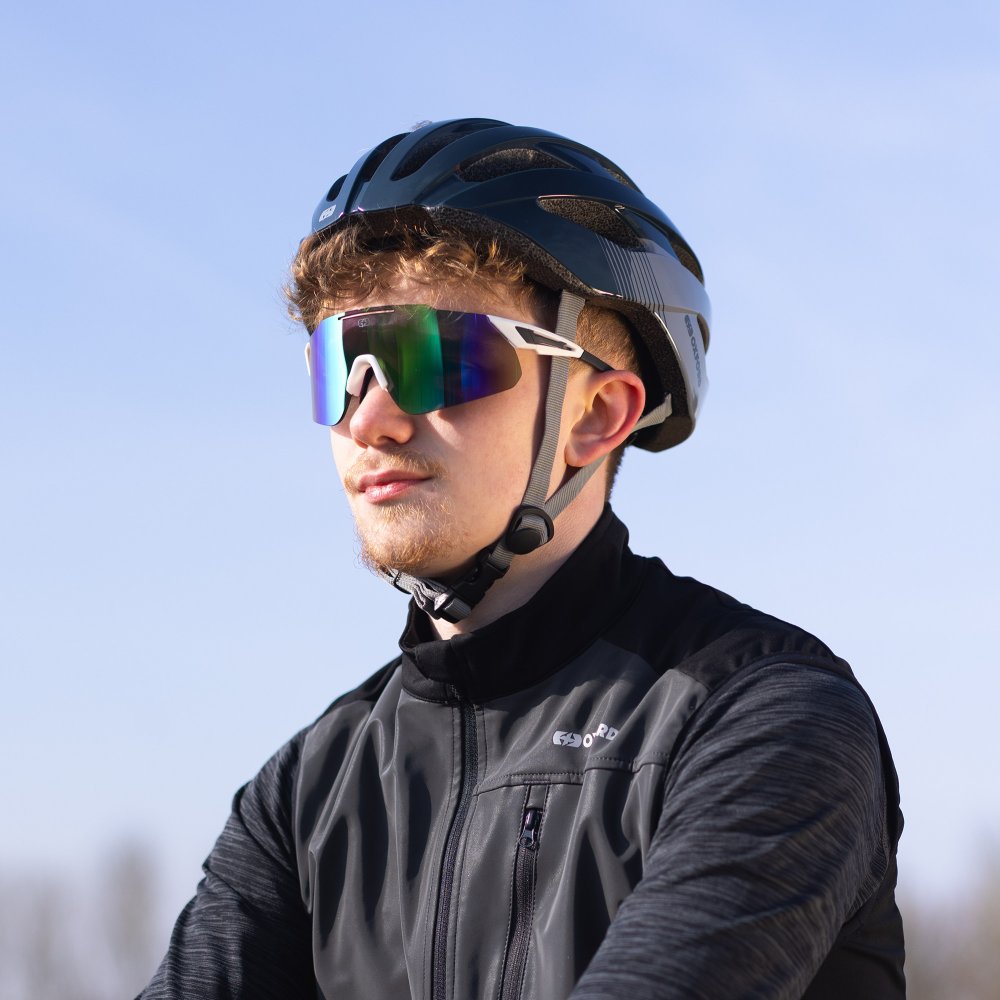 Oxford Corsa White Frame Rainbow Lens Sunglasses