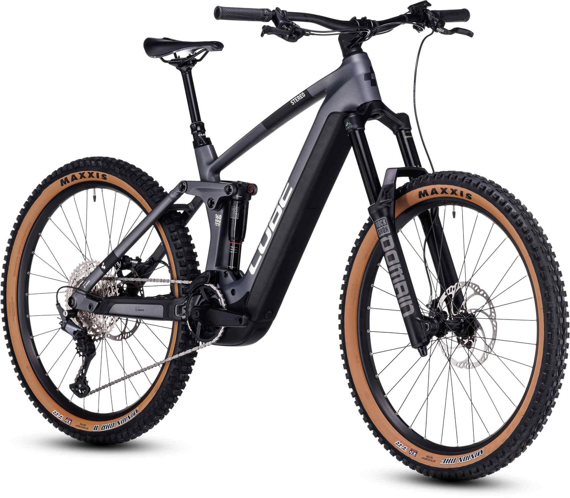 Cube Stereo Hybrid 160 HPC Race 750 27.5 Grey 2023 Electric