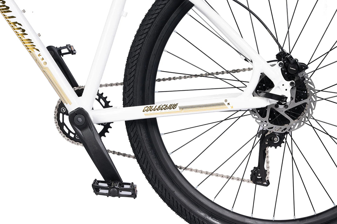 Collective Bikes C100 V3 24k White Gold Bike Les s Cycles