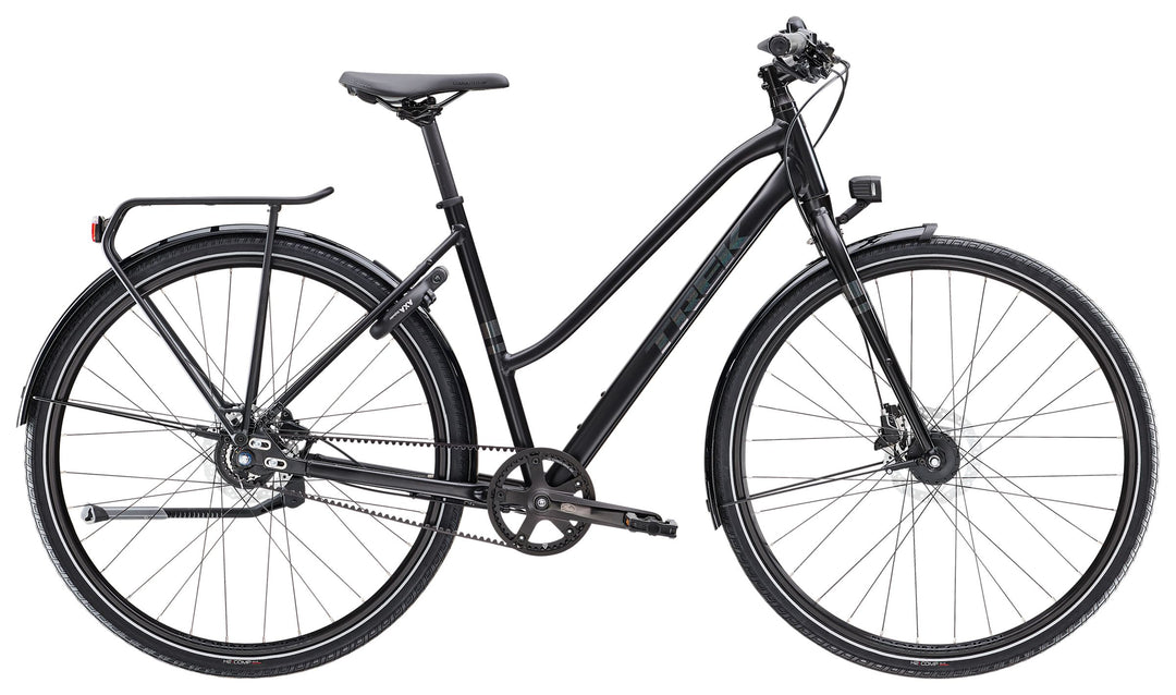 Trek District 4 Midstep Trek Black Satin 2025 Hybrid Bike