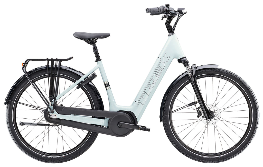 Trek District+ 3 Lowstep Plasma Grey Pearl 2026 Electric Hybrid Bike