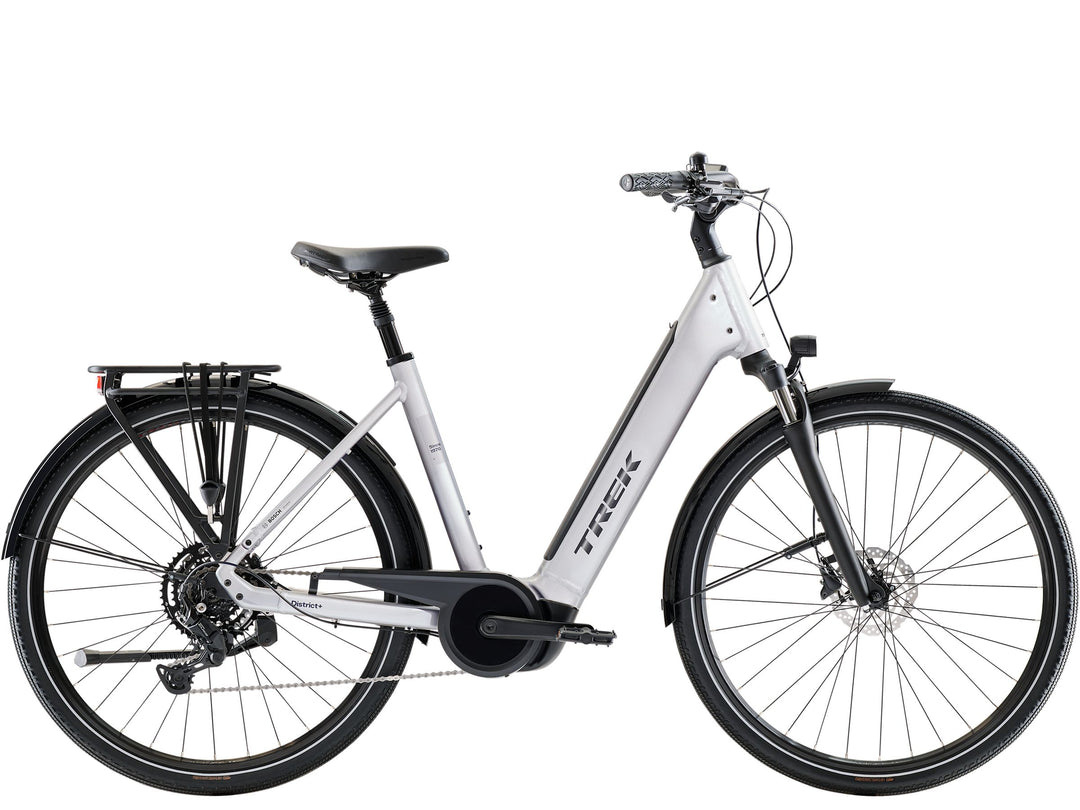 Trek District+ 3 R9 360 LS Lunar Silver 2027 Electric Hybrid Bike