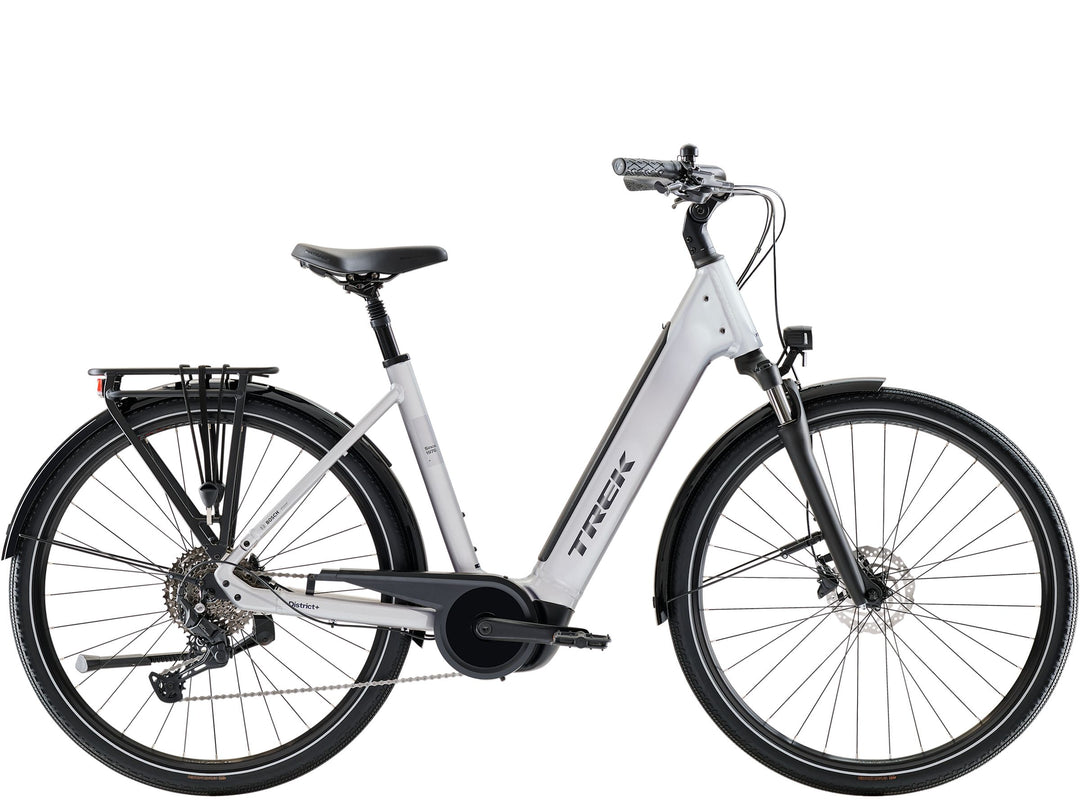 Trek District+ 4 R10 LS Lunar Silver 2027 Electric Hybrid Bike