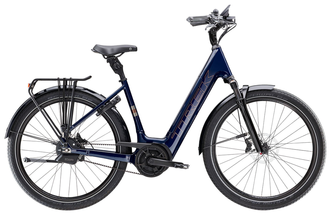 Trek District+ 5 Lowstep Deep Dark Blue 2026 Electric Hybrid Bike