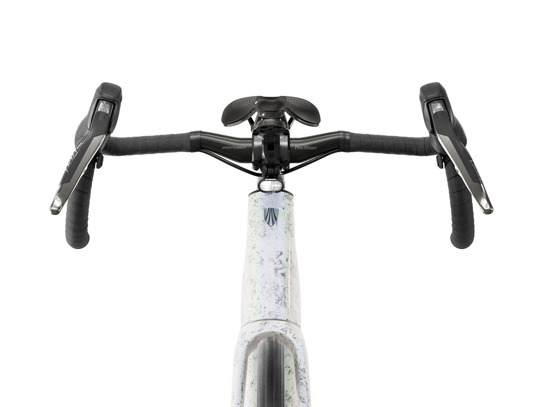 Trek Domane+ SL 9 AXS Gen 5 Mother of Pearl Silver Marble 2027 Electric Road Bike