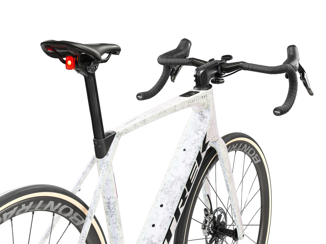 Trek Domane+ SL 9 AXS Gen 5 Mother of Pearl Silver Marble 2027 Electric Road Bike