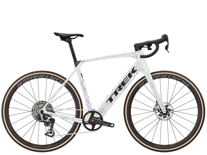 Trek Domane+ SL 9 AXS Gen 5 Mother of Pearl Silver Marble 2027 Electric Road Bike