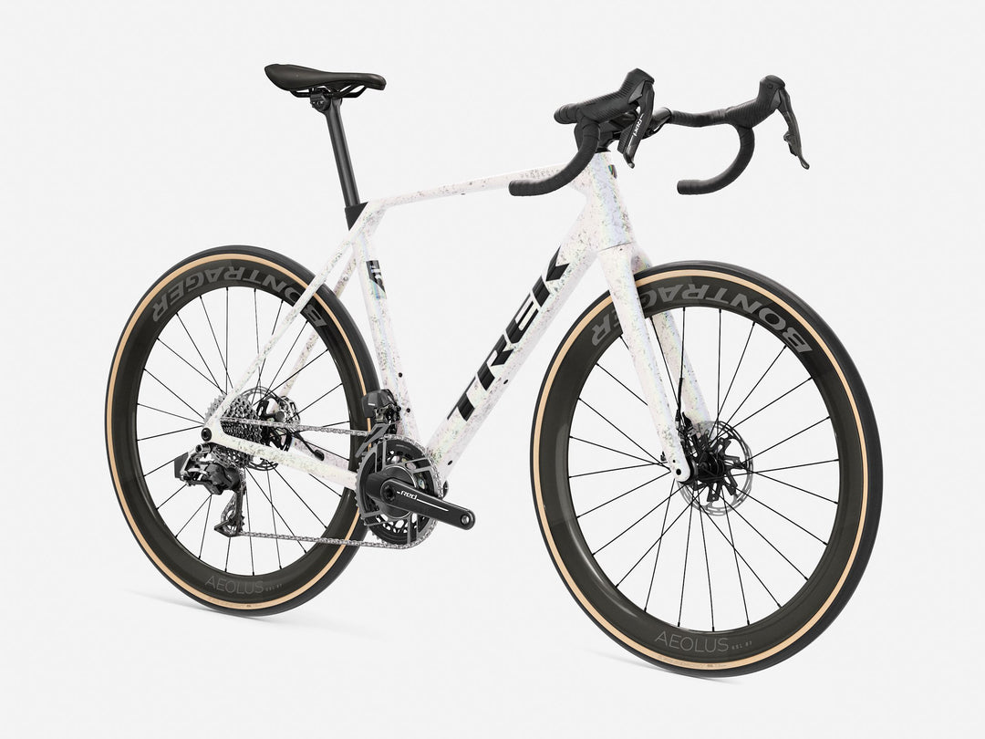Trek Domane SLR 9 AXS Gen 5 Mother of Pearl Silver Marble 2027 Road Bike