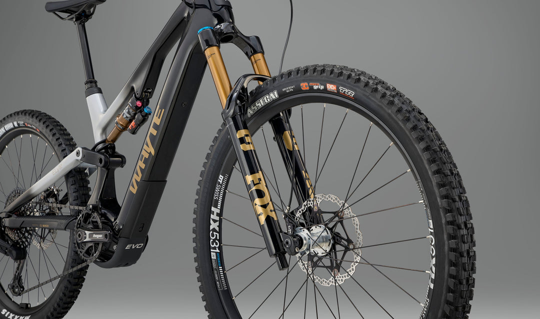 Whyte ELyte Evo Stag Works V2 Stealth Black and Silver Electric Mountain Bike