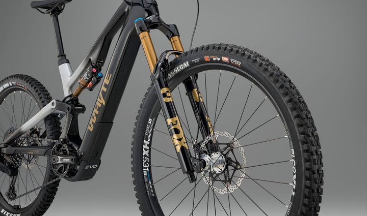 Whyte ELyte Evo Stag Works V2 Stealth Black and Silver Electric Mountain Bike